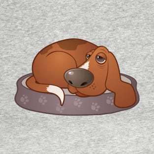 Sleepy Hound Dog T-Shirt